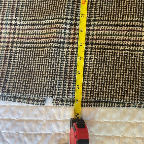 Boden 100% 💯 wool pencil skirt US 12 glen plaid - Picture 6 of 6